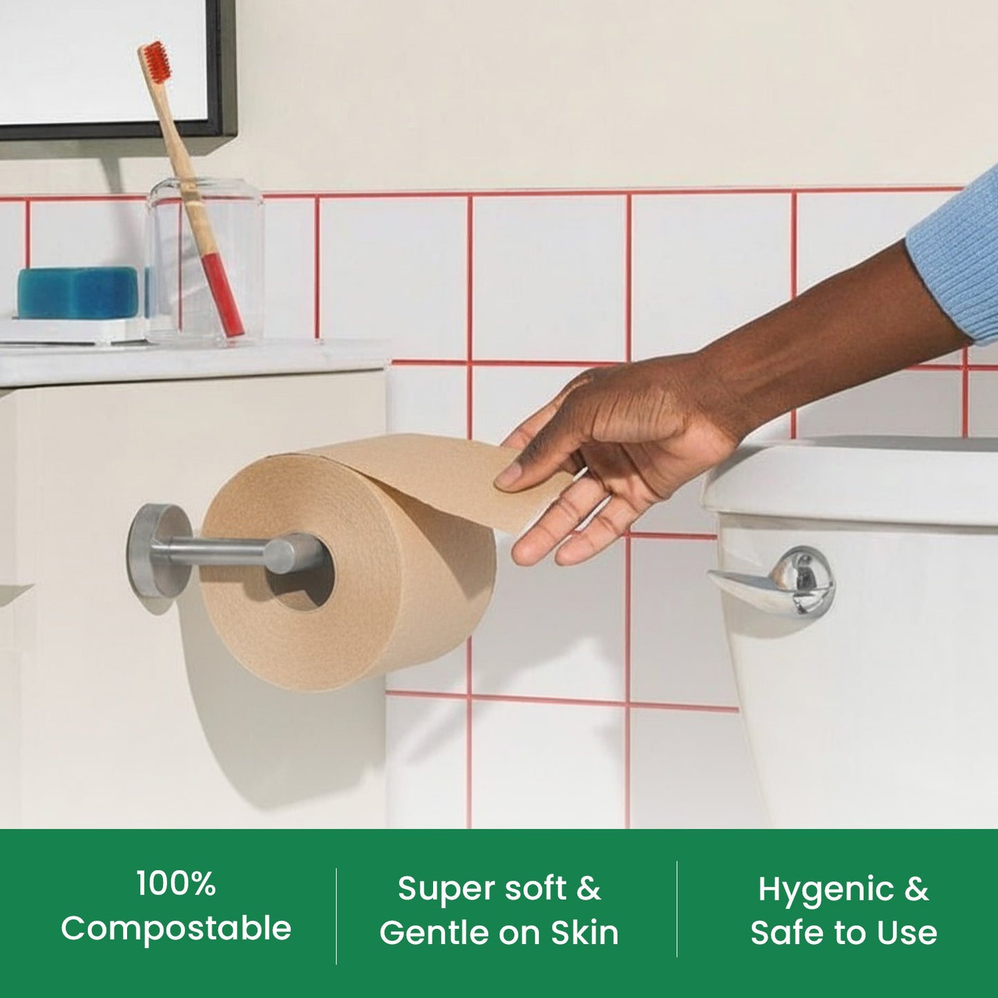 Eco Kranti - Bamboo Toilet Tissue Roll | 300 Pulls x 8 Packs