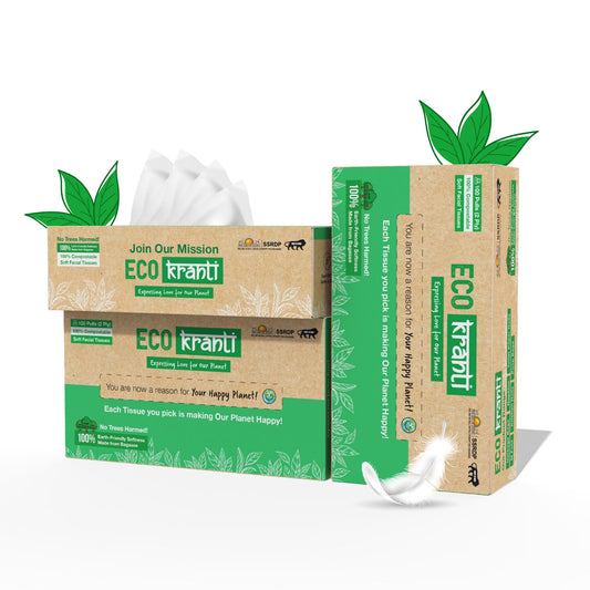 Ecokranti - Facial Tissue Paper(Pack of 3)